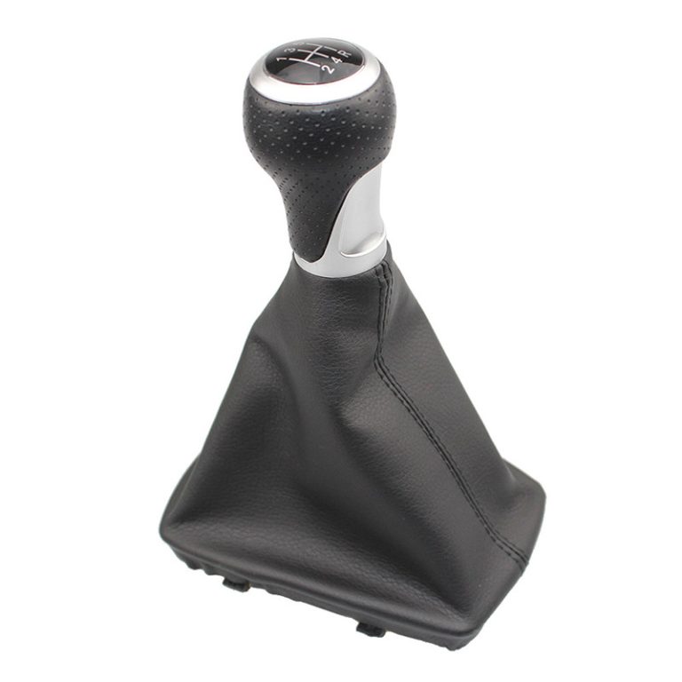 OEM Quality Gear Shift Knob with Black Leather Cover For AUDI
