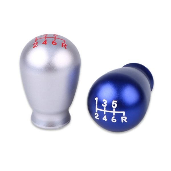 6 speed Teardrop-shaped gear knob