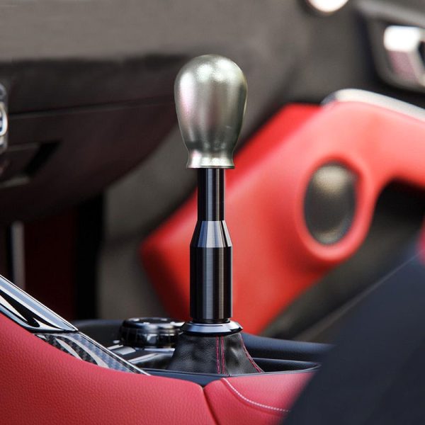 Teardrop shift knob silver