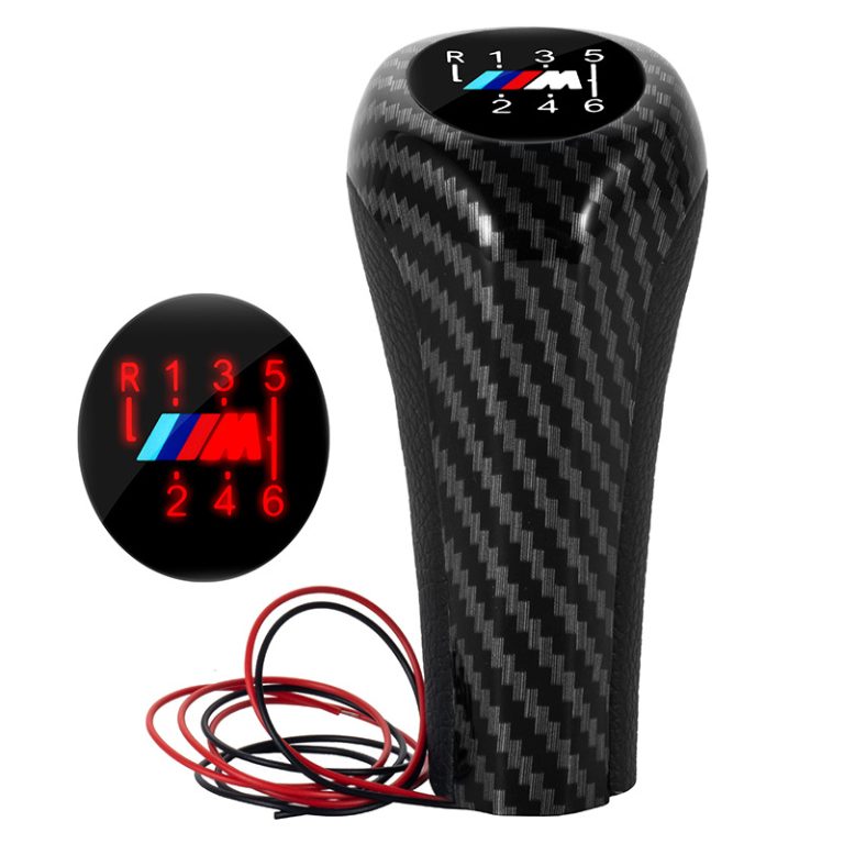Carbon Grain 5/6 Speed BMW illuminated Shifter Knob CoolShiftKnobs