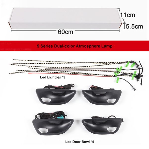 BMW 5 series dual-color atmosphere lamp