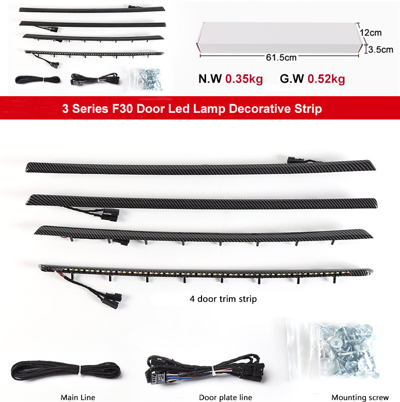 BMW F30 Door Trim Strip Accessories