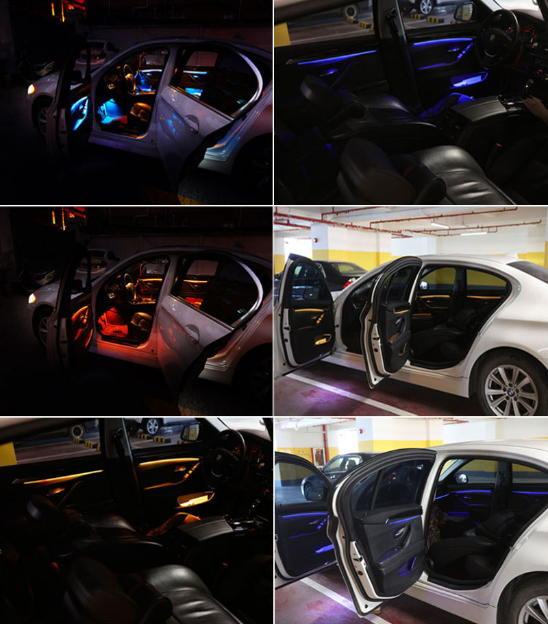 BMW F10 ambient light installation effect