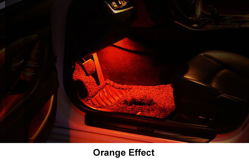 orange footwell ambient lights