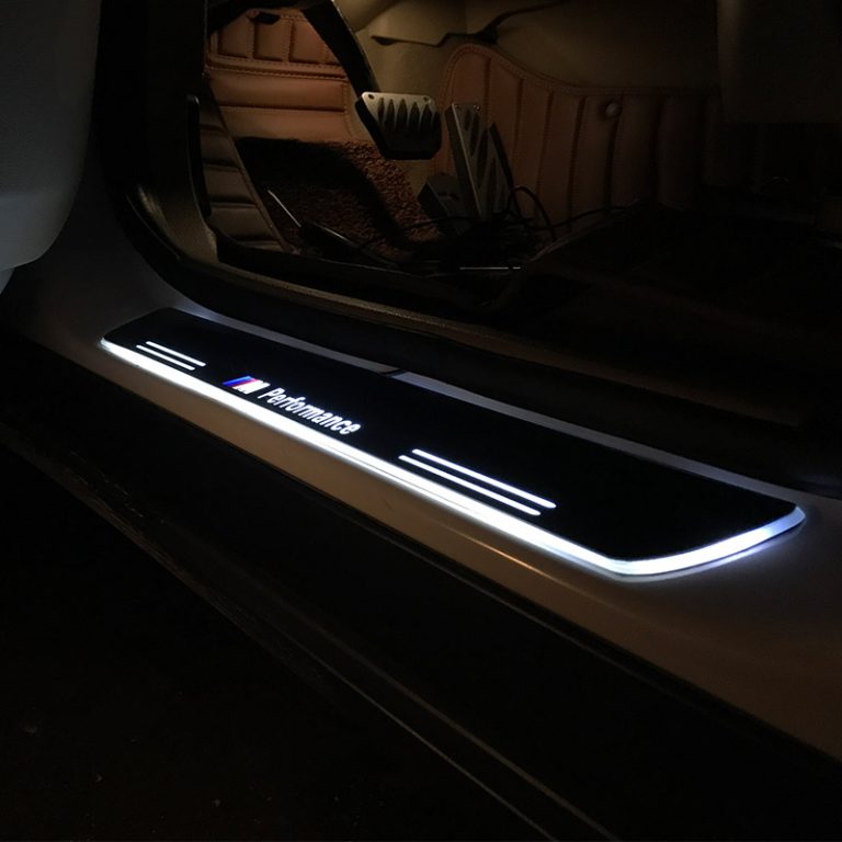4pcs LED Illuminated Door Sill Lights for BMW Coolshiftknobs