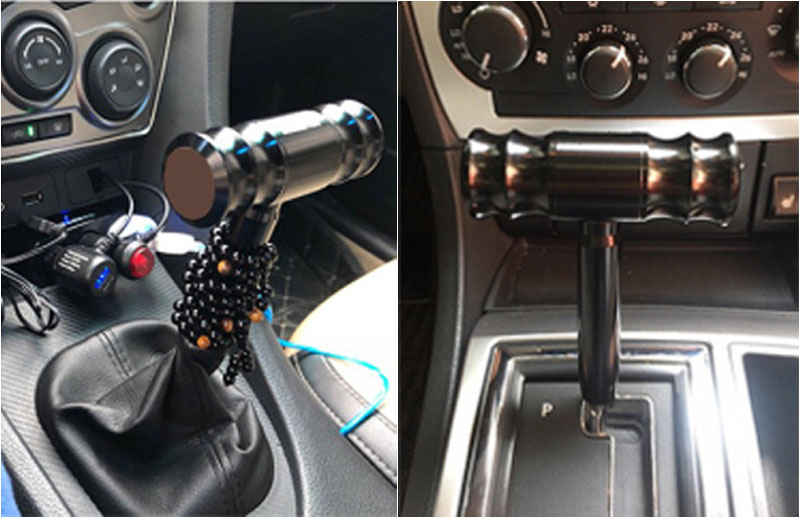 Aircraft shift knob installation