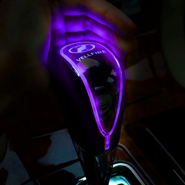 Customize Vellfire logo led shift knob