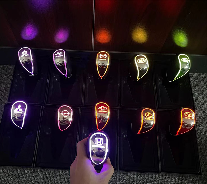 customizable logo led shift knob