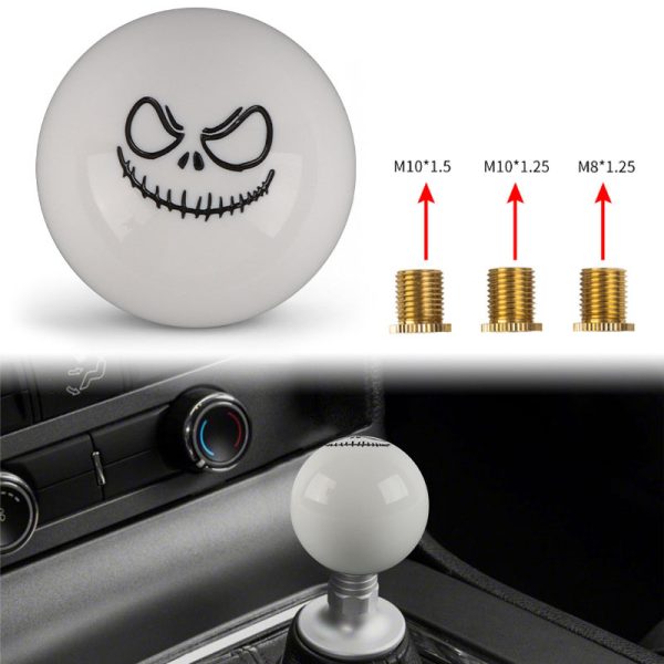 devil smiley face gear knob