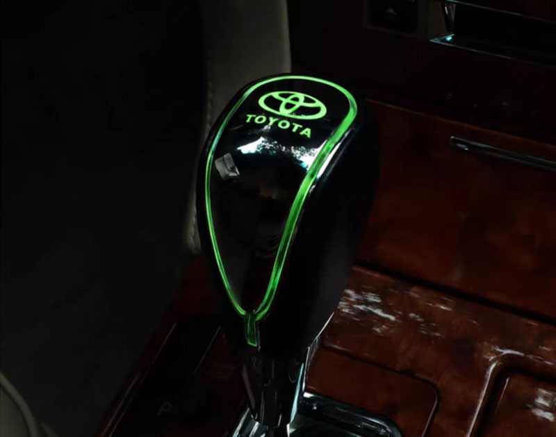 toyota led shift knob light up green