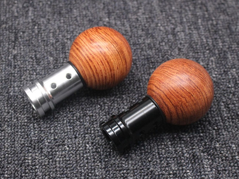 wooden shift knob with adapters