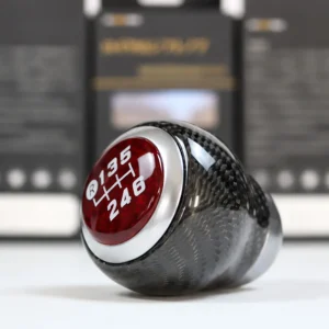 BRZ 86 Shift Knob Carbon fiber Red logo