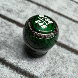 Brz shift knob carbon fiber green