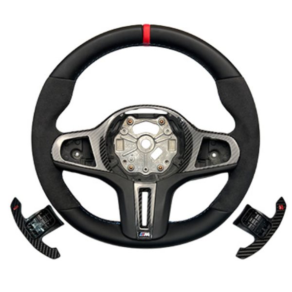 BMW MP Steering Wheel + carbon fiber Paddle shifters