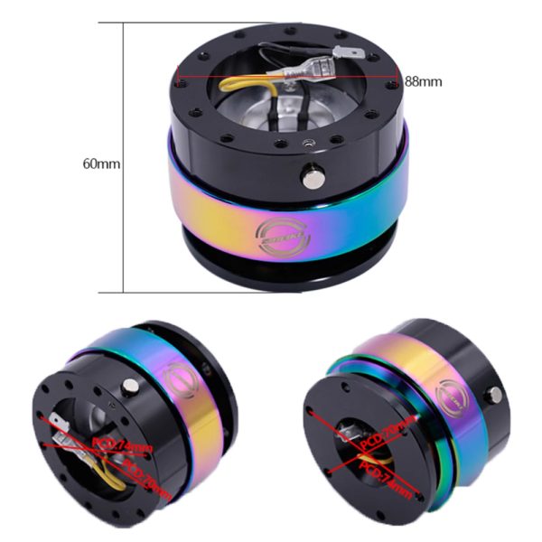 DING! Quick Release Steering Wheel Hub 88mm Aluminum Alloy with Audible Lock Confirmation - Image 5