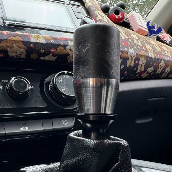 stabilized wood gear knob porsche